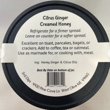 Load image into Gallery viewer, Citrus Ginger Creamed Honey