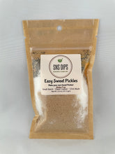 Load image into Gallery viewer, SnS Dips Easy Sweet Pickle Mix - old fashioned bread and butter pickling mix made in Michigan