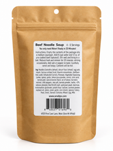 Load image into Gallery viewer, Family size beef noodle soup mix directions and ingredients label
