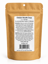 Load image into Gallery viewer, Family size chicken noodle soup mix directions and ingredients label

