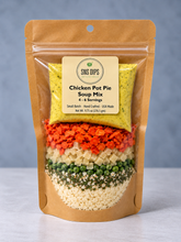 Load image into Gallery viewer, SnS Dips family size chicken pot pie soup mix, serves 4–6
